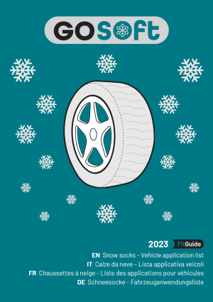 fitguide vehicle application GoSoft approved snow socks